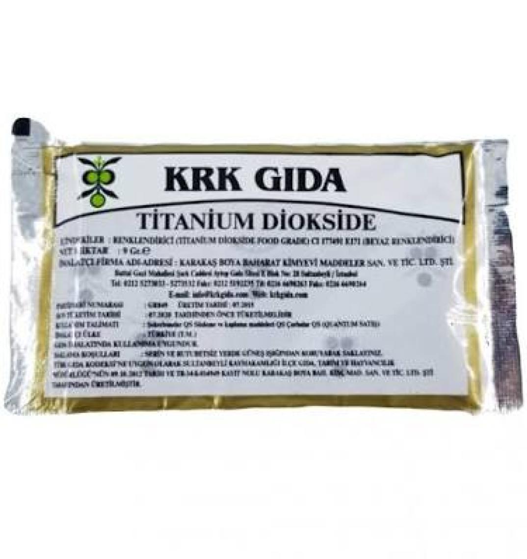 Krk Beyaz Renk Toz Gıda Boyası 9 Gr