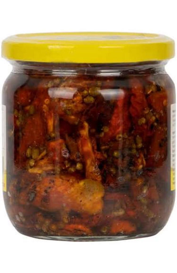 The Mill Gurme Izgara Kurutulmuş Domates 380 gr Cam Kavanoz - Güneşte Kurutulmuş & Izgaralanmış - Kahvaltı, Salata ve Atıştırmalığa Uygun - Doğal Olarak İşlenmiş - Pastörize - Vegan