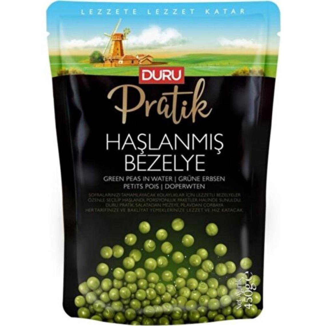 Duru Bakliyat Pratik Haşlanmış Bezelye 450 gr