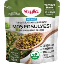Yayla Haşlanmış Suyu Süzülmüş Maş Fasulyesi 150 g