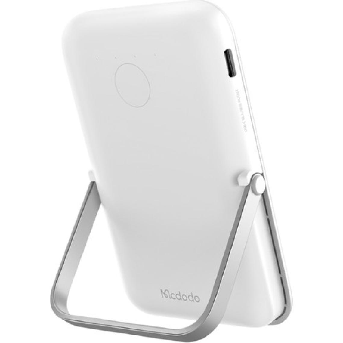 Mcdodo MC-7051 5000MAH 15W Standlı Manyetik Magsafe Hızlı Kablosuz Powerbank Beyaz