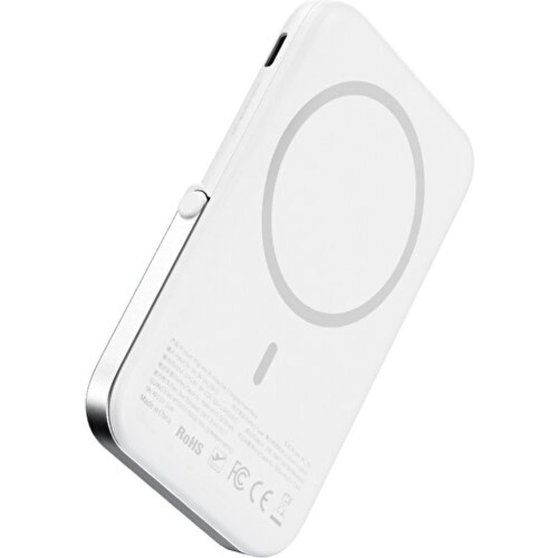 Mcdodo MC-7051 5000MAH 15W Standlı Manyetik Magsafe Hızlı Kablosuz Powerbank Beyaz