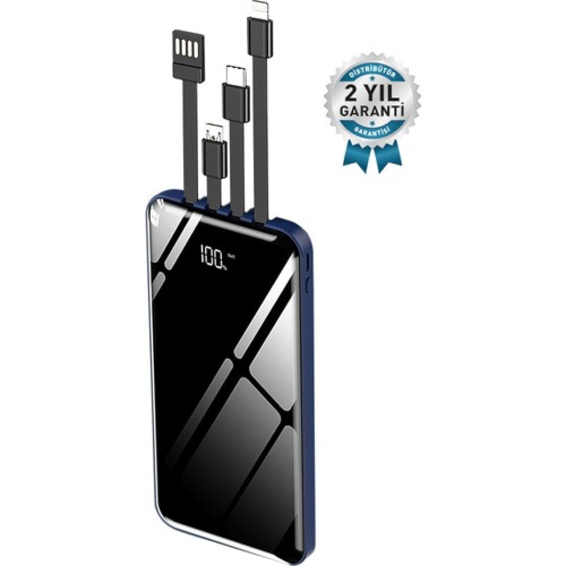Intouch Prime 10000 mAh Dijital Göstergeli Powerbank Mavi