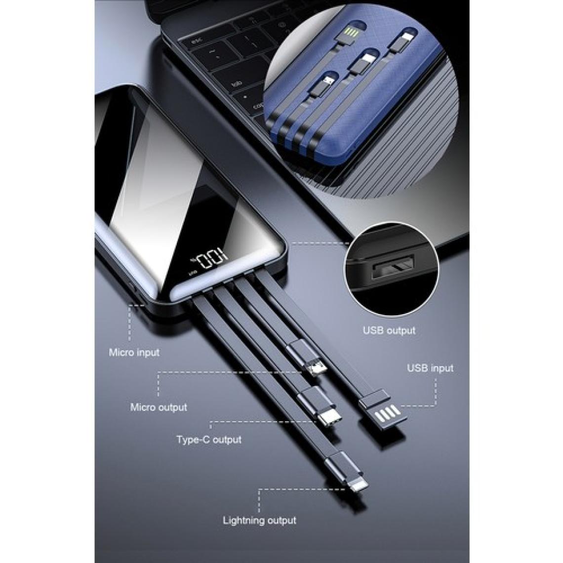 Intouch Prime 10000 mAh Dijital Göstergeli Powerbank Mavi