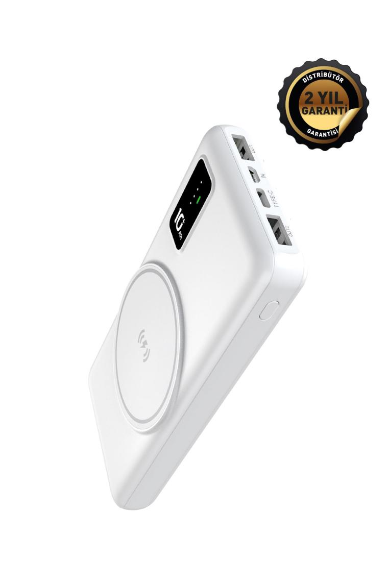 Intouch Prime Wireless Beyaz 10000 mAh Powerbank