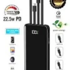 Intouch 10.000 mAh Quick 22,5W Pd Qc 3.0 Dijital Göstergeli Dahili Çoklu Kablolu Powerbank