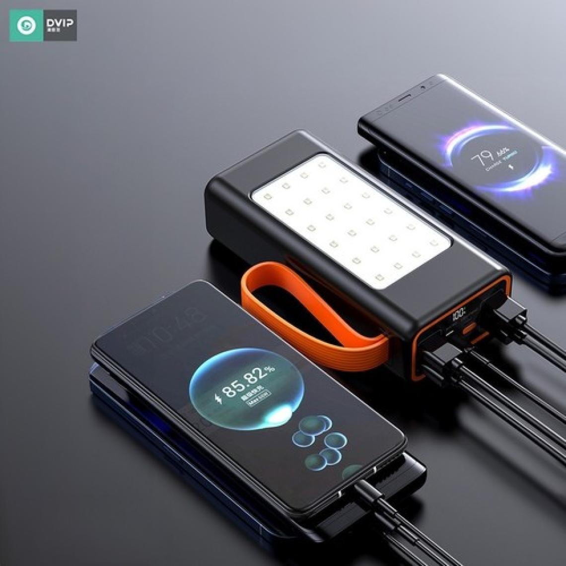 50000Mah Powerbank  22.5W Hızlı Şarj,4 USB Port Çıkışlı,Güçlü Kamp Led El Feneri
