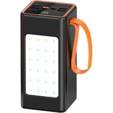 50000Mah Powerbank  22.5W Hızlı Şarj,4 USB Port Çıkışlı,Güçlü Kamp Led El Feneri