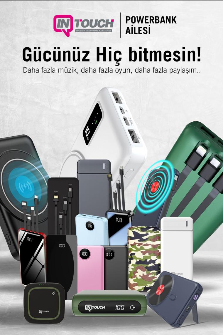 Intouch Prime Siyah 20000 mAh Powerbank