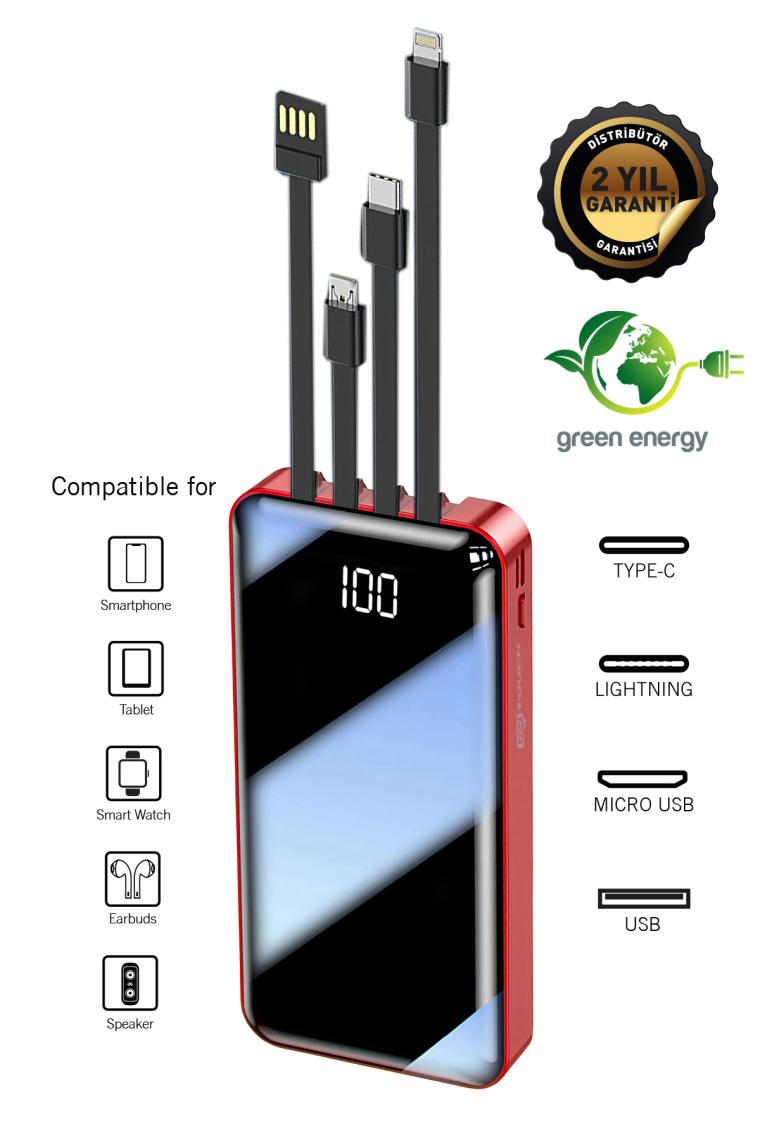 Intouch Prime Dijital Göstergeli 20000 mAh Powerbank