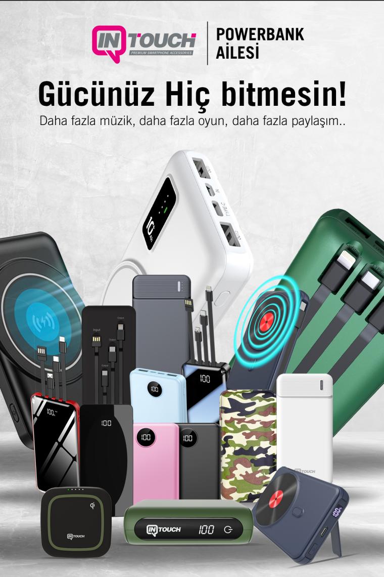 Intouch Prime Dijital Göstergeli 20000 mAh Powerbank