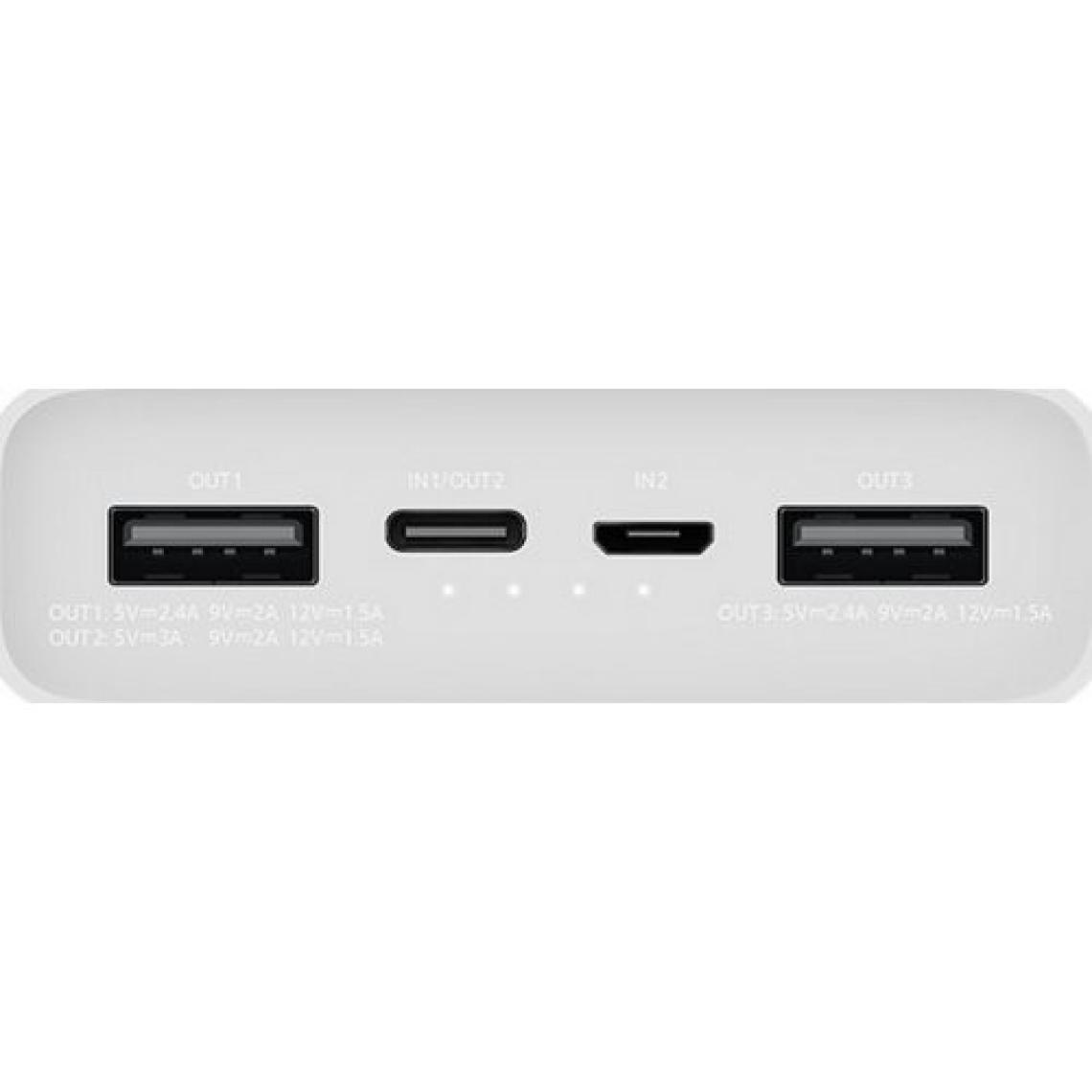 Xiaomi Mi Powerbank 3 20000mAh 18W Hızlı Şarj PLM18ZM Beyaz