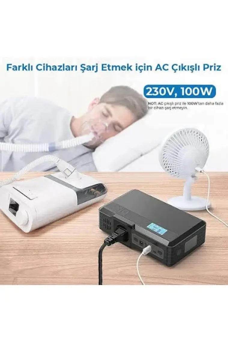 Bix PB401 40000MAH 230V 100W Ac Priz, 2*usb-A, 60W Type-C Giriş ve Çıkış Özellikli Hızlı Şarj Teknolojisine Sahip Taşınabilir Şarj Cihazı