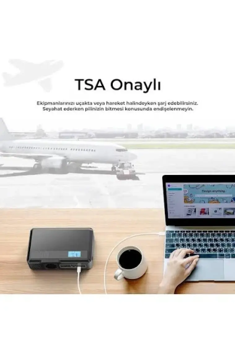 Bix PB401 40000MAH 230V 100W Ac Priz, 2*usb-A, 60W Type-C Giriş ve Çıkış Özellikli Hızlı Şarj Teknolojisine Sahip Taşınabilir Şarj Cihazı