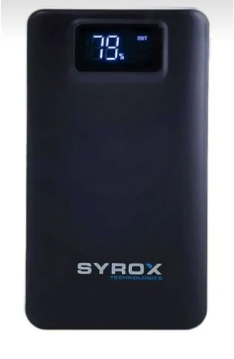 Syrox 20000 mAh Dijital Ekranlı PowerBank Siyah -PB107