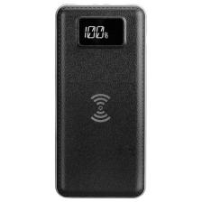 S-Link IP-G10W 10000 mAh LCD Göstergeli Kablosuz Powerbank Siyah Taşınabilir Pil Şarj Cihazı