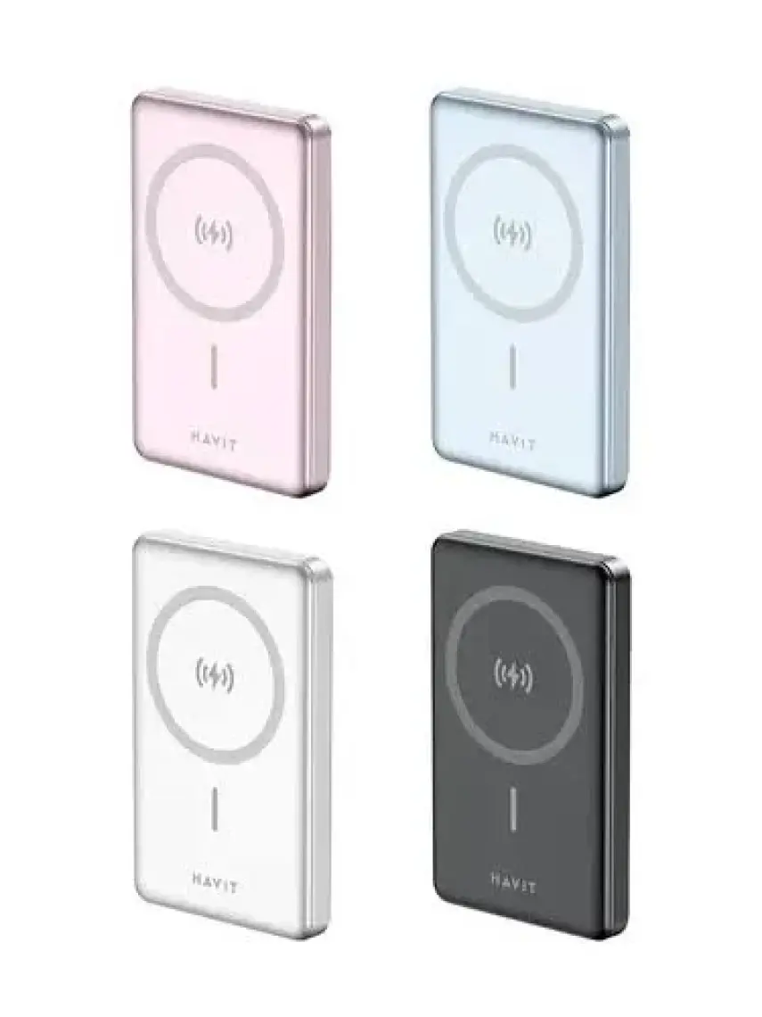 Havit 10000 mAh Magsafe Manyetik Kablosuz Powerbank Ultra Ince 20W, Iphone Uyumlu