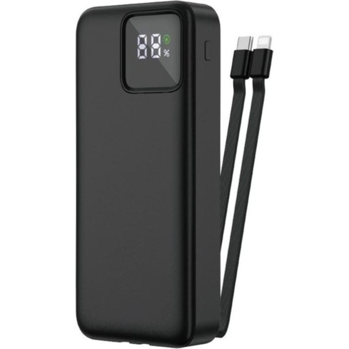 Kensa Powerbank Kendinden Kablolu 22.5 W Ultra Hızlı ve Güçlü 20.000 Mah Typc-E ve Lightning Kablolu Pd