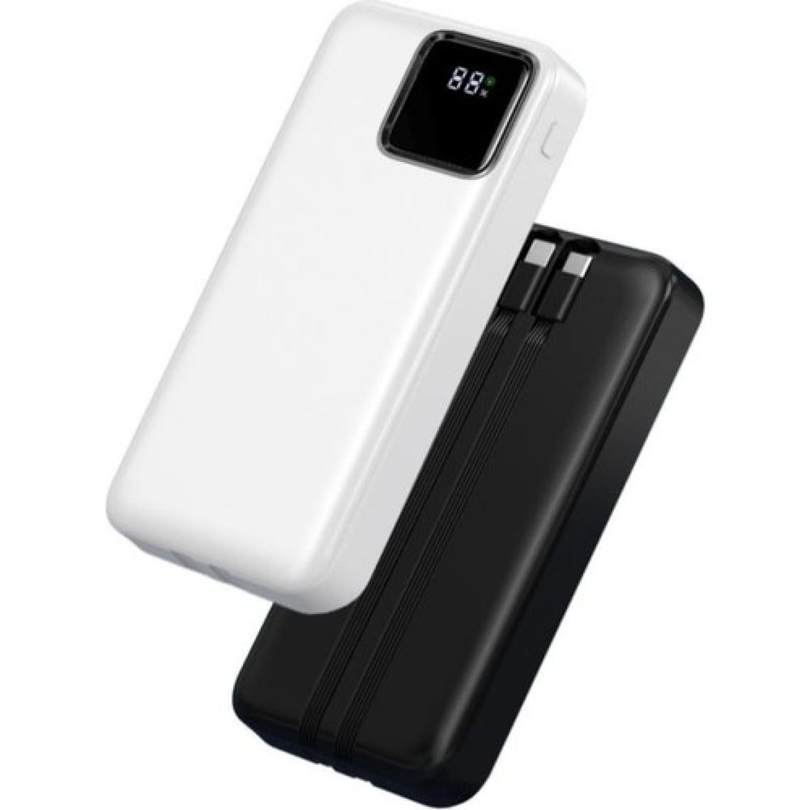 Kensa Powerbank Kendinden Kablolu 22.5 W Ultra Hızlı ve Güçlü 20.000 Mah Typc-E ve Lightning Kablolu Pd