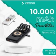 Kensa Powerbank Yeni Nesil 10.000 Mah Pd Özellikli Kablolu ve Kablosuz  Dijital Göstergeli Ultra Güçlü