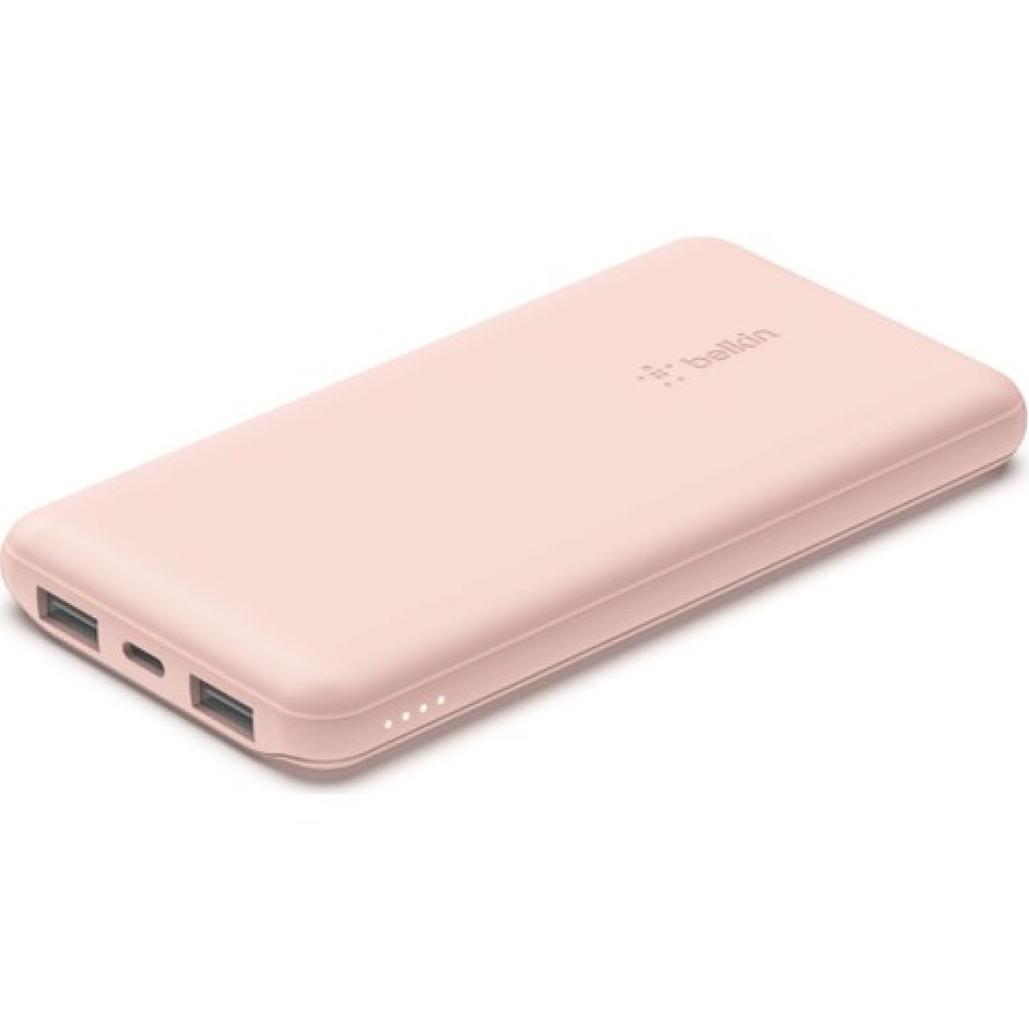 Belkin BPB011BTRG 10.000 Mah Powerbank / Usb-C ve Usb-A Port,  Usb-A Usb-C Kablo - Pembe