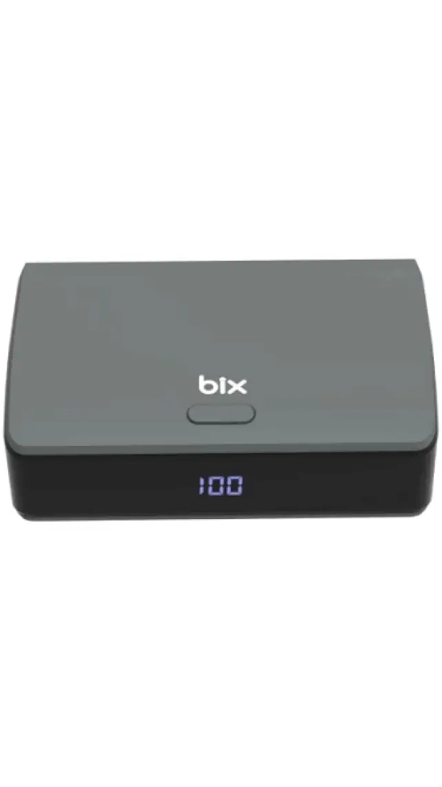 Bix PB106 10000mAh PD20W Type-C USB-A SCP 22.5W Çift Çıkışlı LED Göstergeli Kauçuk Kaplama Cep Boy Mini Powerbank Yeşil