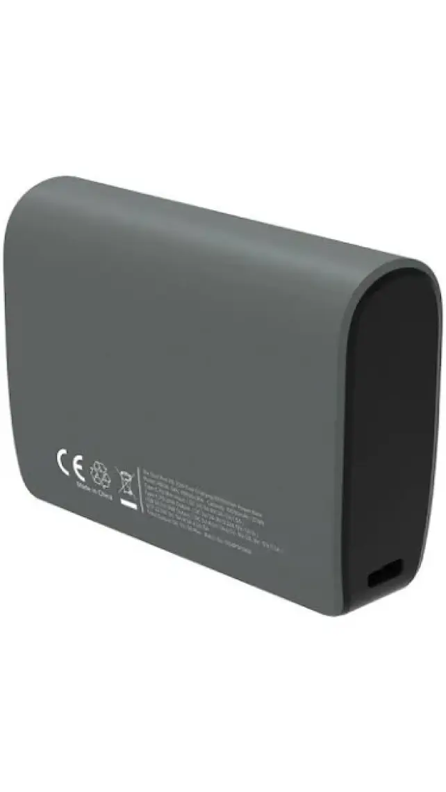 Bix PB106 10000mAh PD20W Type-C USB-A SCP 22.5W Çift Çıkışlı LED Göstergeli Kauçuk Kaplama Cep Boy Mini Powerbank Yeşil
