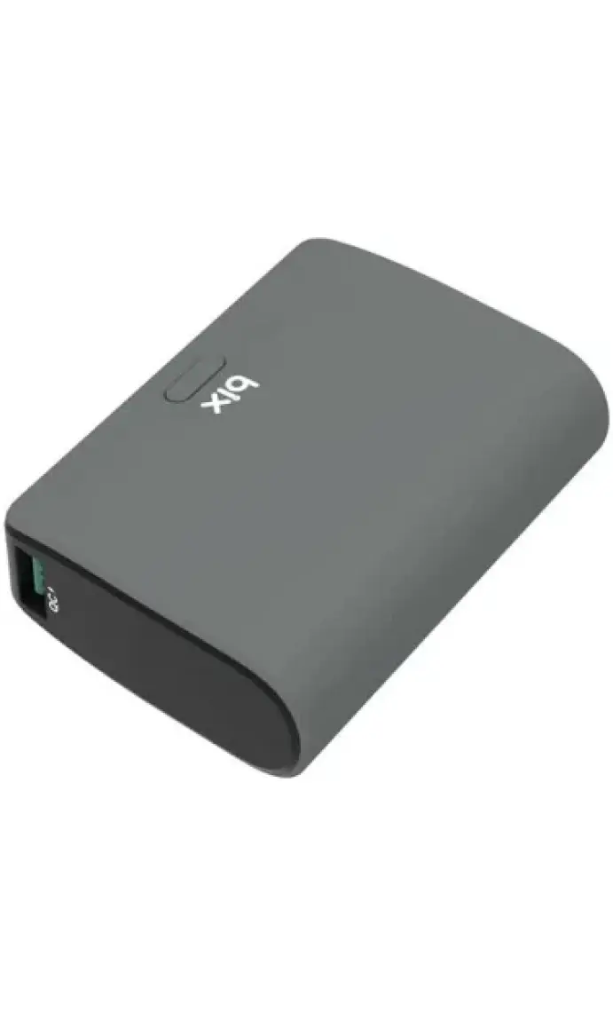 Bix PB106 10000mAh PD20W Type-C USB-A SCP 22.5W Çift Çıkışlı LED Göstergeli Kauçuk Kaplama Cep Boy Mini Powerbank Yeşil