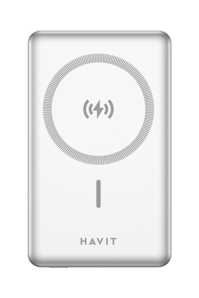 Havit 10000MAH Magsafe Manyetik Kablosuz Powerbank Ultra Ince 20W, Iphone Uyumlu