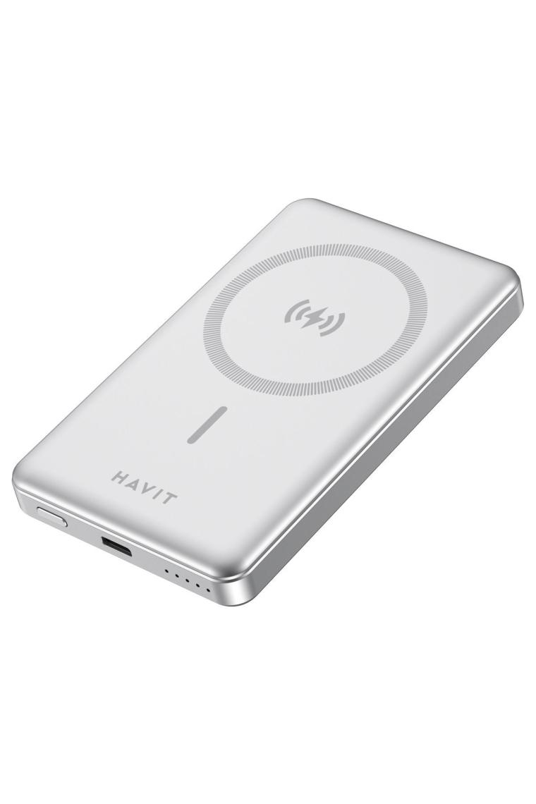 Havit 10000MAH Magsafe Manyetik Kablosuz Powerbank Ultra Ince 20W, Iphone Uyumlu