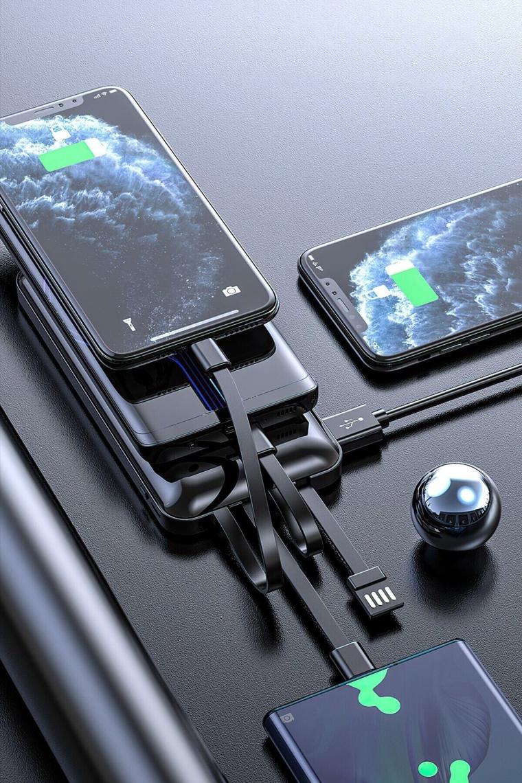 Intouch Prime 10000 mAh Dijital Göstergeli Powerbank Siyah