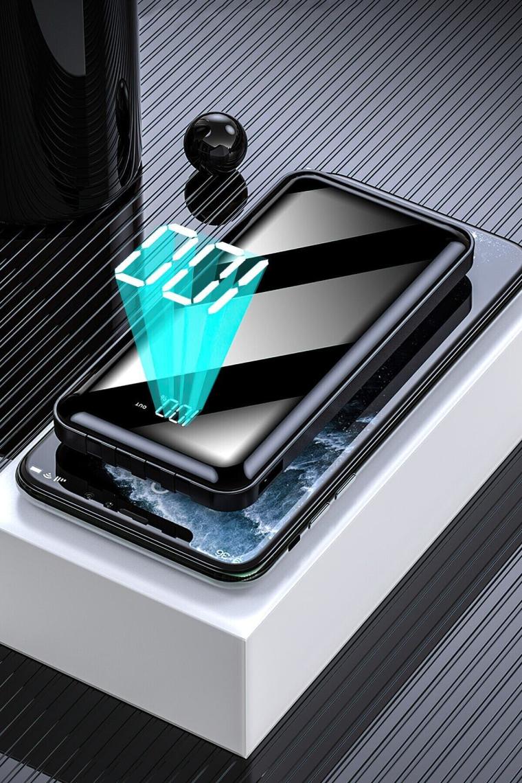 Intouch Prime 10000 mAh Dijital Göstergeli Powerbank Siyah