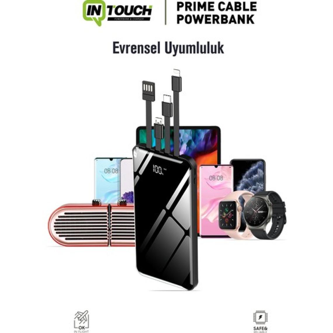 Intouch Prime 10000 mAh Dijital Göstergeli Powerbank