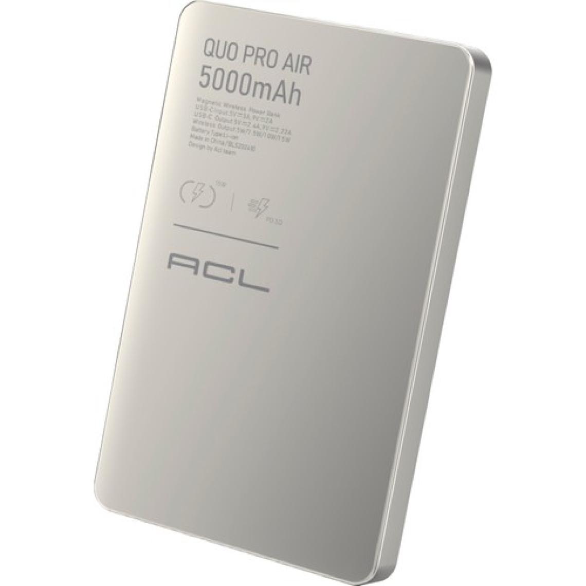 Acl PW-114 15W Magsafe Uyumlu Kablosuz Manyetik Powerbank | 5000mAh Hızlı Şarj | LED Göstergeli Taşınabilir Şarj Cihazı