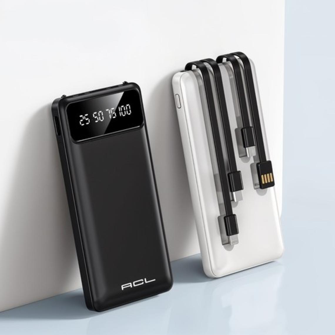 Acl PW82 10.000mAh Pd 2 LED Işık LCD Gösterge USB Lightning, Type-C, Mikro Powerbank