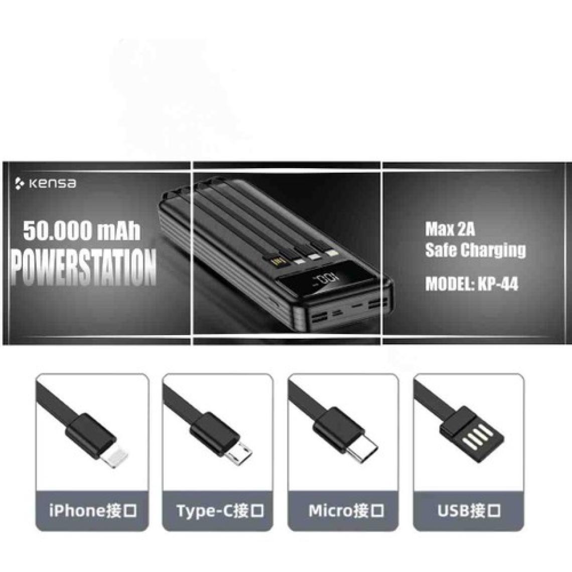 Kensa Powerbank Kendinden Kablolu Yeni Nesil Dijital Göstergeli
