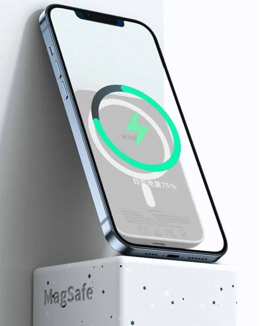 Wiwu SC5000A 5000 Mah Magsafe Powerbank 15W Kick Standlı Kablosuz Magnetik Hızlı Şarj Cihazı