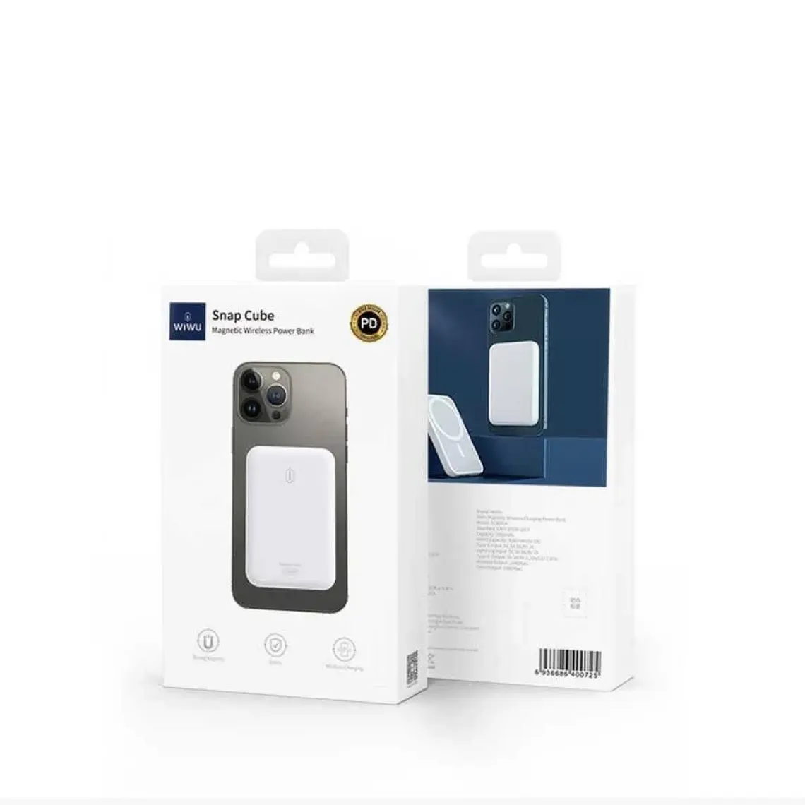 Wiwu SC5000A 5000 Mah Magsafe Powerbank 15W Kick Standlı Kablosuz Magnetik Hızlı Şarj Cihazı