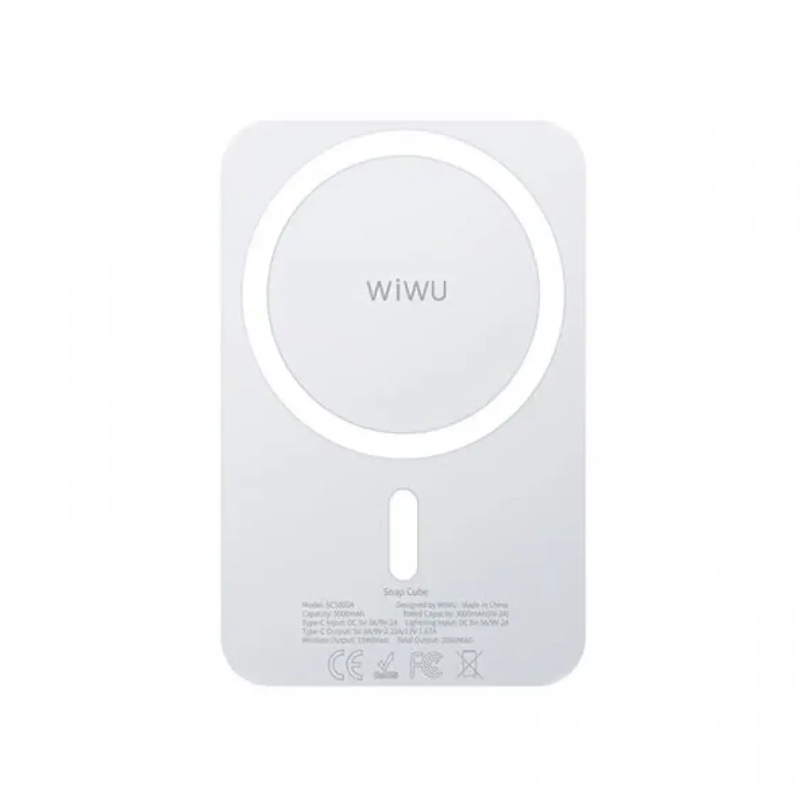 Wiwu SC5000A 5000 Mah Magsafe Powerbank 15W Kick Standlı Kablosuz Magnetik Hızlı Şarj Cihazı