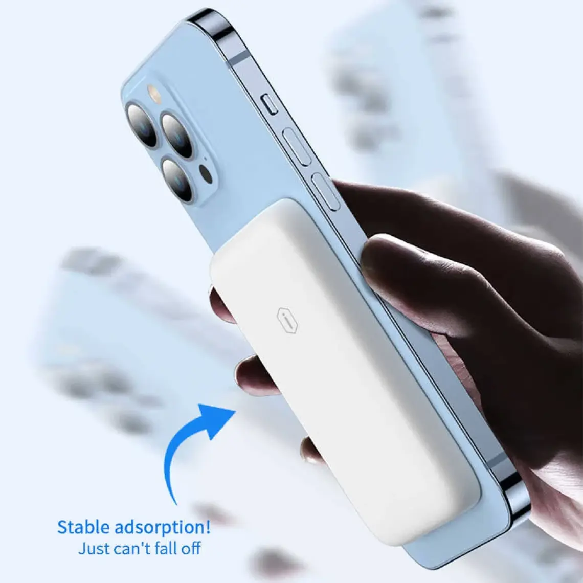 Wiwu SC5000A 5000 Mah Magsafe Powerbank 15W Kick Standlı Kablosuz Magnetik Hızlı Şarj Cihazı