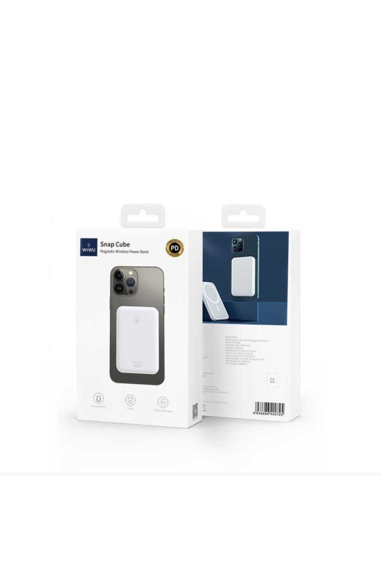 Wiwu SC5000A 5000 Mah Magsafe Powerbank 15W Kick Standlı Kablosuz Magnetik Hızlı Şarj Cihazı