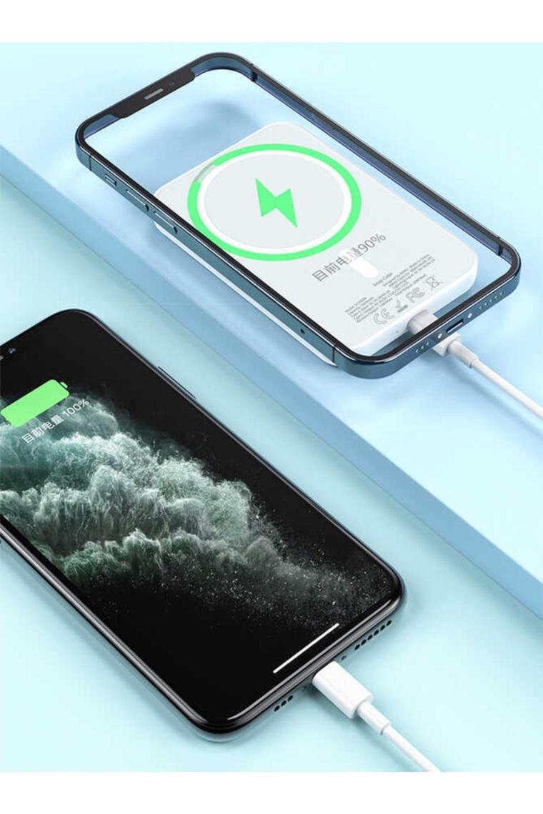 Wiwu SC5000A 5000 Mah Magsafe Powerbank 15W Kick Standlı Kablosuz Magnetik Hızlı Şarj Cihazı