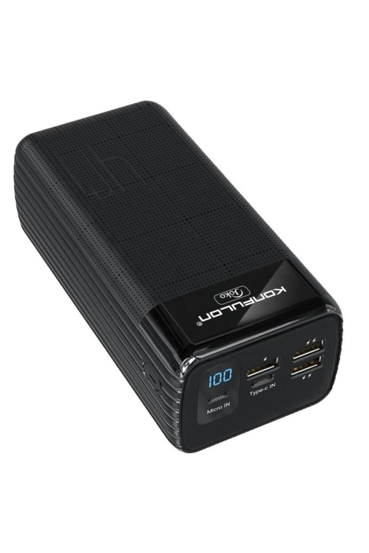 Fuchsia A21S LCD Göstergeli Powerbank 40000 mAh Konfulon Yüksek Kapasiteli Hızlı Şarj Özellikli Power Station