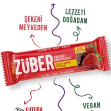 Züber Çilekli ve Kakaolu Meyve Bar 40gr  X 12 Adet