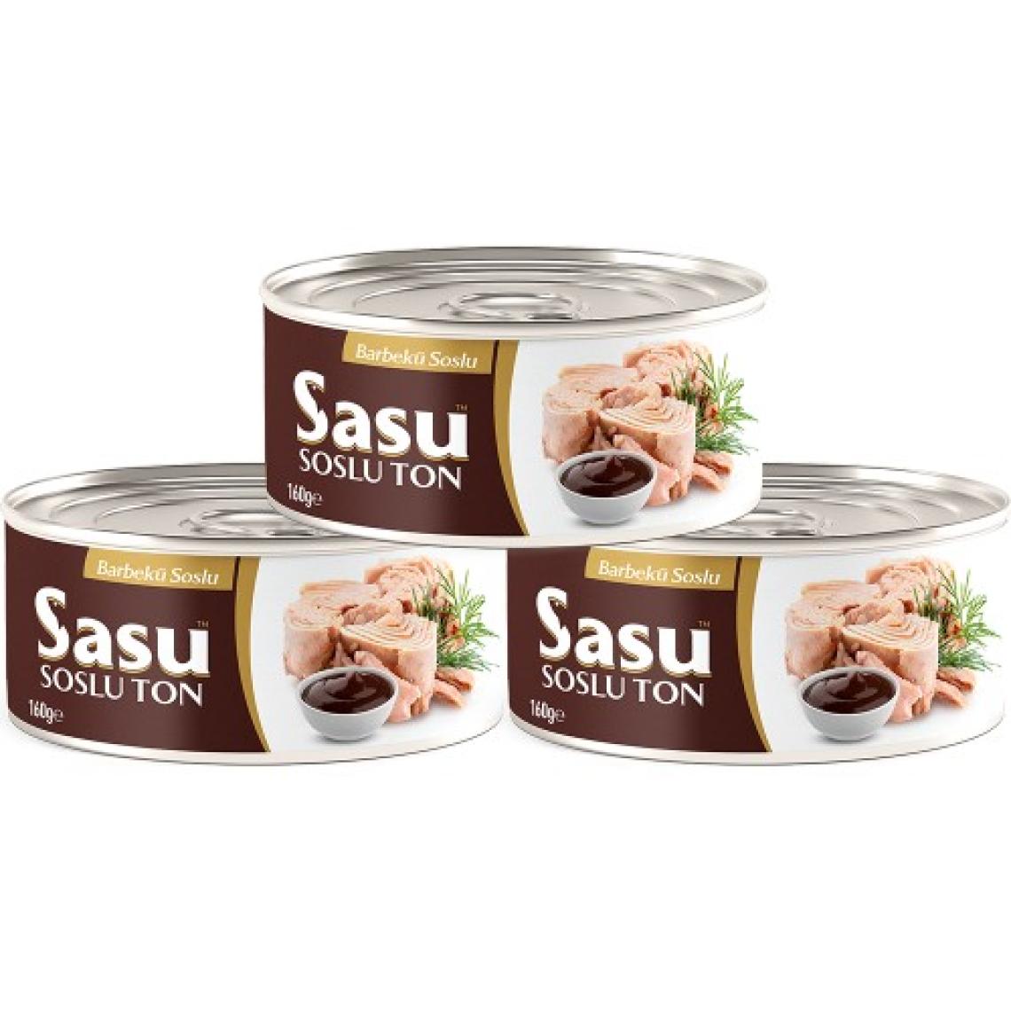 Sasu Barbekü Soslu Ton Balığı 6X160G Bütün Dilim