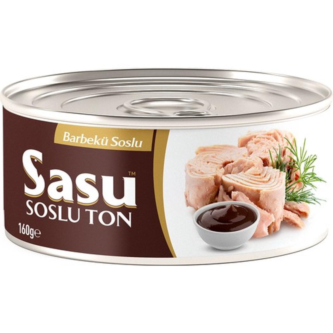 Sasu Barbekü Soslu Ton Balığı 6X160G Bütün Dilim