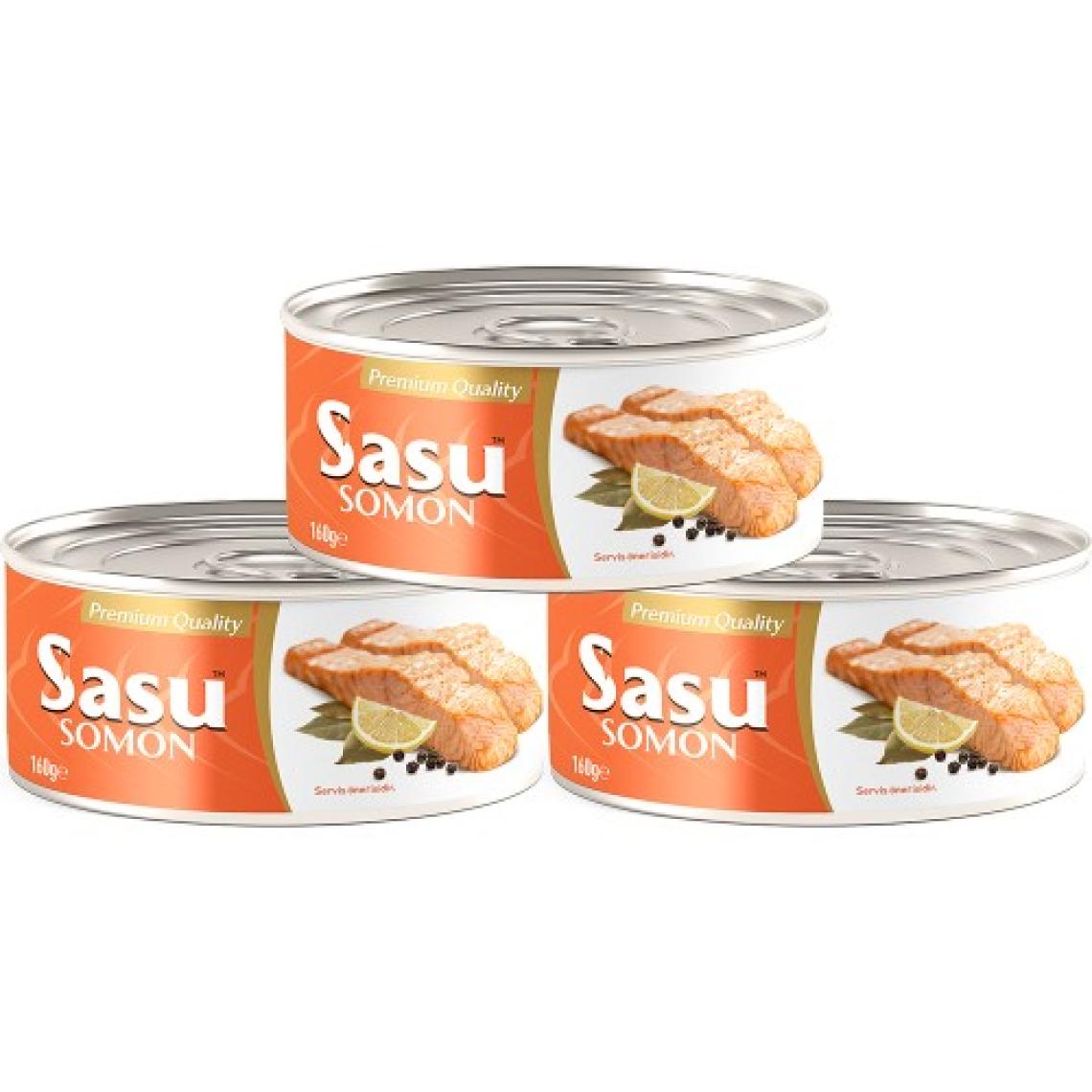 Sasu  Somon Balığı 12 x 160 G Bütün Dilim