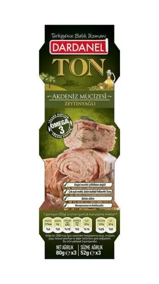 Dardanel Zeytinyağlı 3x75 g