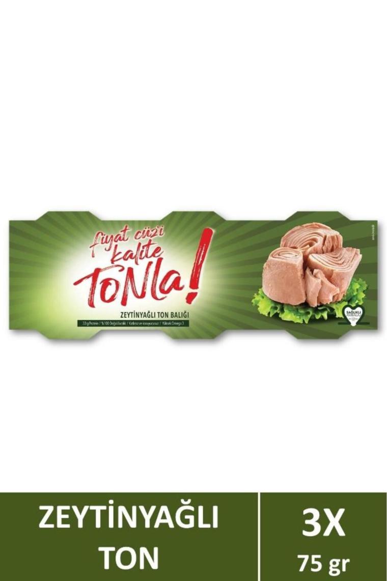 Dardanel Tonla Zeytinyağlı Ton Balığı 3x75 gr