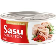 Sasu Kuru Domatesli & Soslu Ton Balığı 24X160G Bütün Dilim